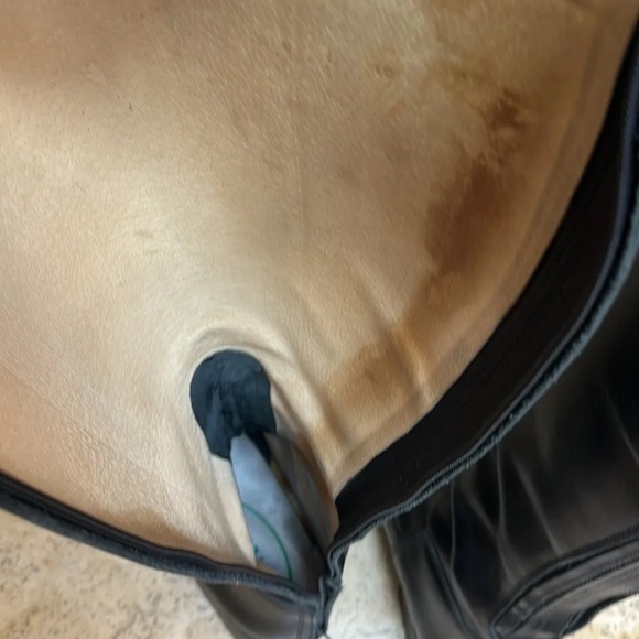 Rectiligne Andover Equestrian Jump Black Tall Riding Boot Made in France Sz 9 - Picture 16 of 17